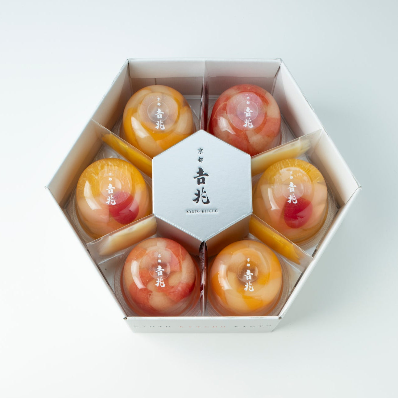 【京都吉兆】フルーツゼリー寄せ（６個入）送料込 - 京都グルメ専門店　キョウトピ本店